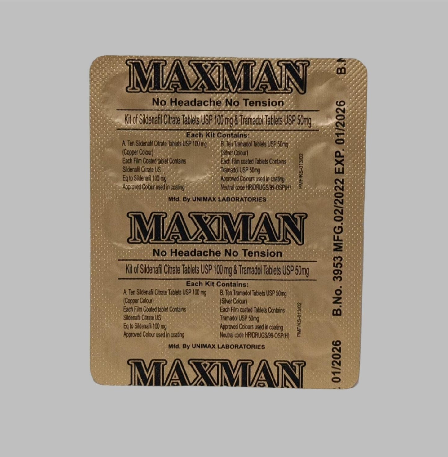 Maxman Delay Timing 100mg Tablet