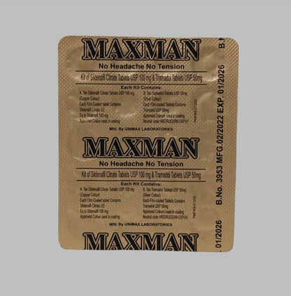 Maxman Delay Timing 100mg Tablet