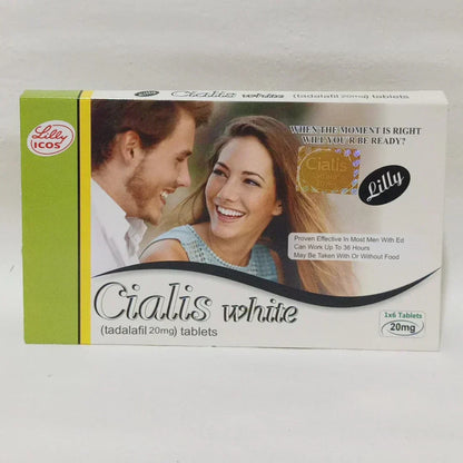 BOOK Cia@lis White  20mg 6 Tablets